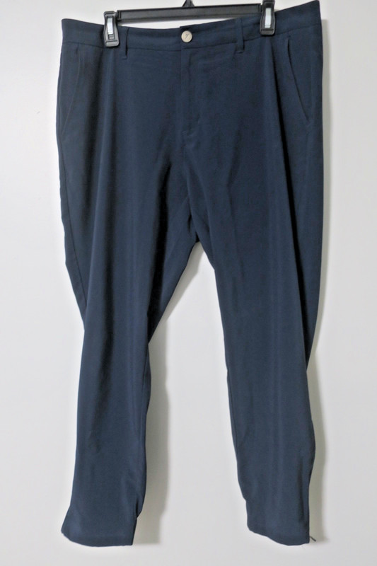 Primo Men's Pants Size 36 Short Blue Zip Ankle