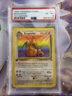 1999 Pokemon Fossil #19 Dragonite 1st Edition Non-Holo PSA 6 EX-MT