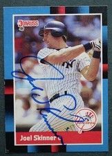 New York Yankees Star Joel Skinner signed / autographed 1988 Donruss card ---