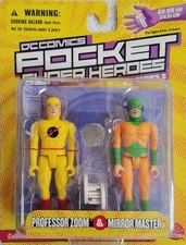 DC Comics Pocket Super Heroes - Series 2 - Professor Zoom & Mirror Master - MIB!