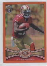 2012 Topps Chrome Retail Orange Refractor AJ Jenkins #156 8n3