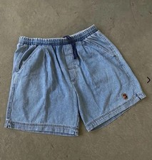 Vintage Nike Challenge Court Andre Agassi Denim Tennis Shorts Mens M 34 90s