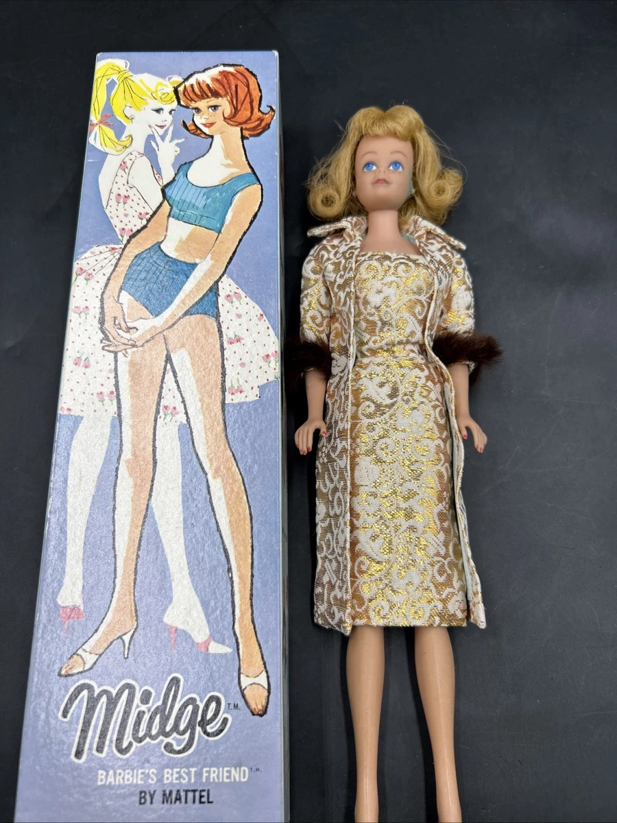 バービー　ビンテージ　ミッヂ　1963 + レインコート　レア 1963 Midge Doll Indiana Vintage Barbie Dolls (Pre-1967) for sale
