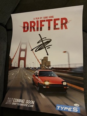 Sung Kang Signed 18 X 24 Drifter Movie Poster JSA Authenticated COA