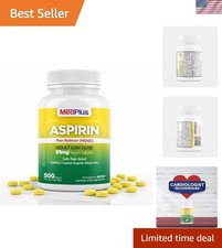 81 mg Low Dose Aspirin   500 Count Enteric Coated Tablets for Effective Relief