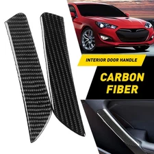 2 Inner Door Handle Cover Bezel Trim For Hyundai Genesis Coupe 2013-2016 Carbon