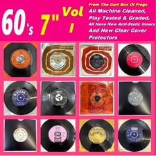 1960's - 7 Inch Vinyl Singles - Machine Cleaned - Play Tested - Graded