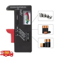 Battery Tester Checker Universal For AA AAA C D 9V 1.5V Button Cell Batteries