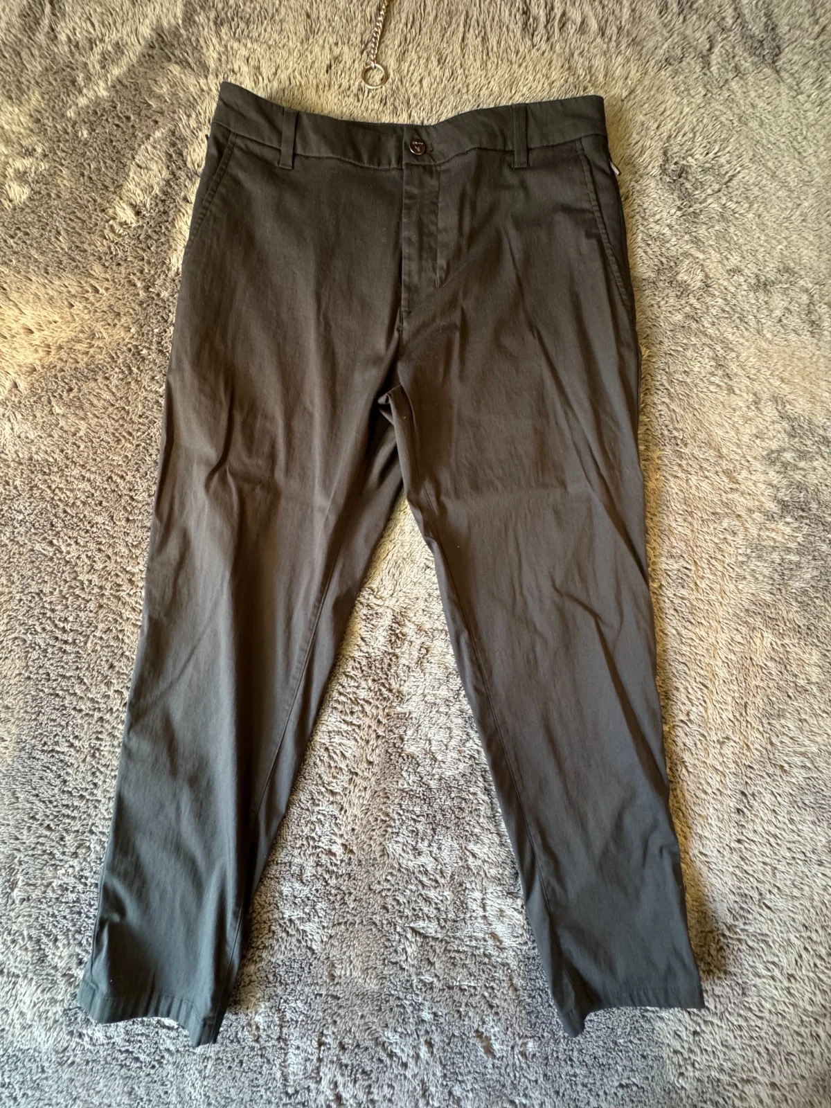 Birddogs Pants 32x28 Black Stretch Performance Lined Casual Chino
