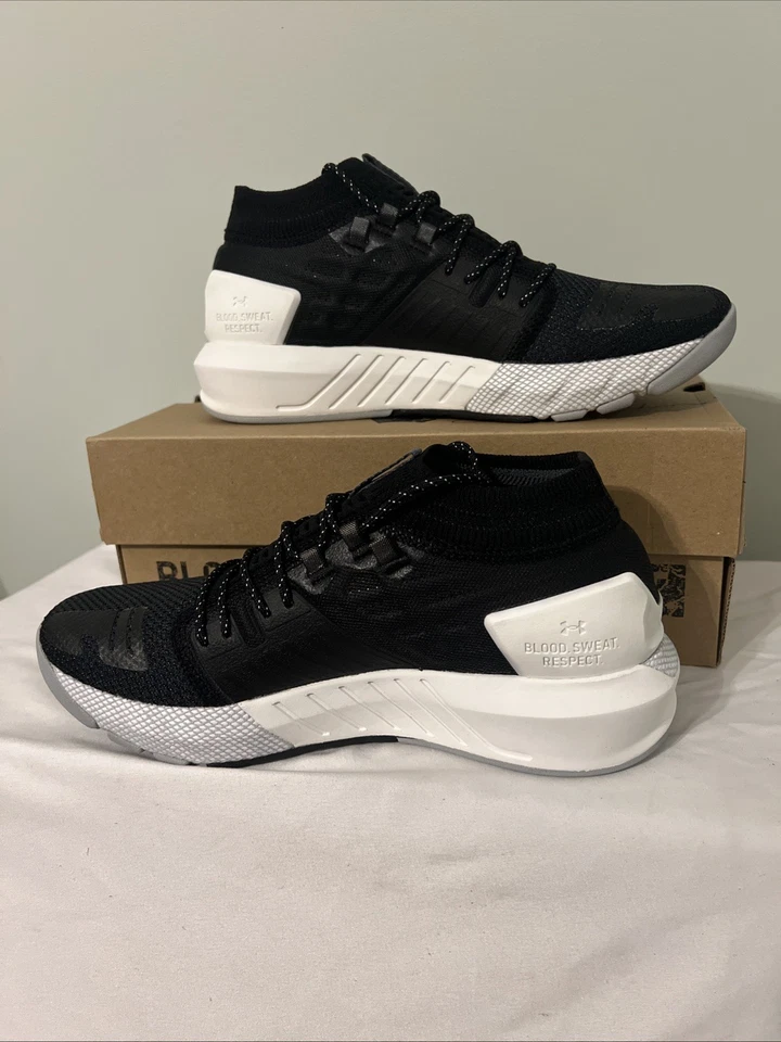 Under Armor UA GS Project Rock 2 zapatos juveniles talla 4Y negros nuevos en caja nuevos en caja hovr Foto 2 de 4