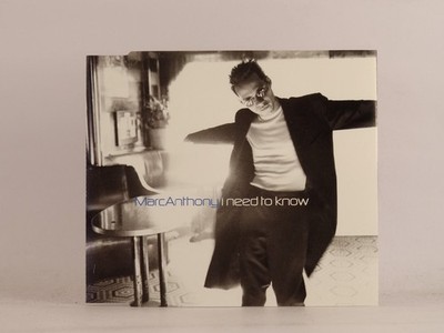 MARC ANTHONY FT PABLO FLORES AND D'AMBROSIO I NEED TO KNOW (BLUE) (C57) 3 Track 