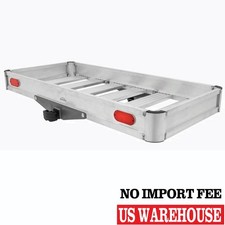 Aluminum Cargo Carrier, 500 lb Cap, Folding Hitch Rack, Elevate Outdoor - 50"