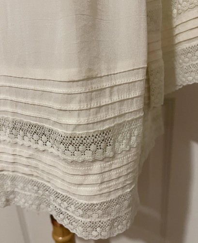 Calypso St Barth Cream Bell Sleeves Lace Top/ Blouse-Sz-S~Stylish - Picture 6 of 12