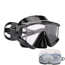 Diving Mask Anti-Fog Snorkel Scuba Swim Goggles Black for Adults 180  View