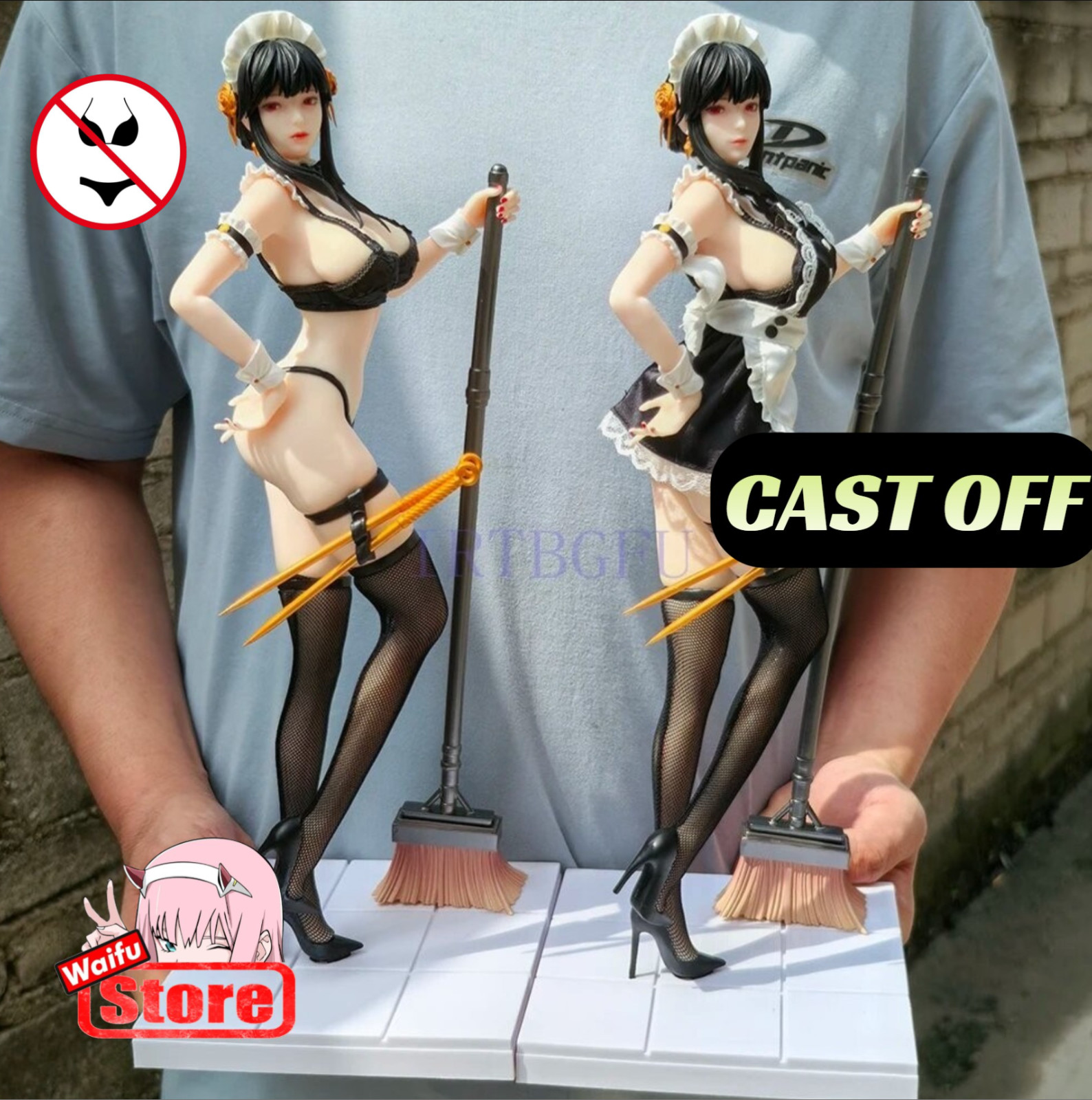 Spy X Family Yor Forger Maid Removable Soft Outfit Anime Girl Action Figure