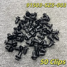 New 50X 10mm Clips Bumper Rivets Retainer Fastener Hood Fender Fits For Honda
