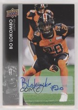 2022 Upper Deck CFL Auto Boseko Lokombo Bo Lokombo #57 Auto h8y
