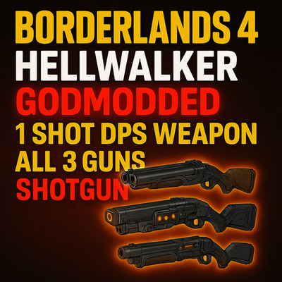 Borderlands 4 - HELLWALKER MODDED GUN - 1 SHOT HIGH UVH5 DAMDGE - BL4 WAFFE