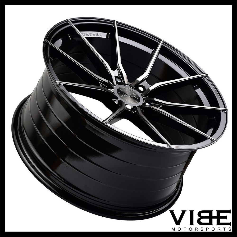 20" VERTINI RF1.2 FORGED BLACK CONCAVE WHEELS RIMS FITS MASERATI GHIBLI