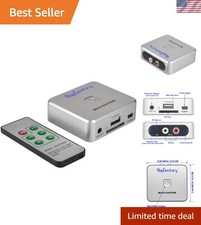 Music Digitizer CD Recorder for Audio Capture Device Cassette silver