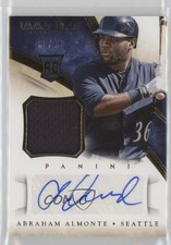 2014 Panini Immaculate Rookie Auto Material /49 Abraham Almonte #110 Auto 1m8