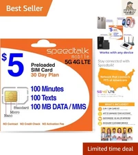 Flexible 30-Day Prepaid Mobile Plan with 5G Coverage & Triple Cut SIM Card!