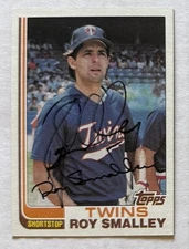 Roy Smalley 1982 Topps ON-CARD AUTO Buyback HA Retrograph Twins USC Autograph