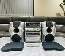 Aiwa NSX-S888 Sistema stereo HiFi audio digitale CD nastro radio altoparlanti e telecomando  
