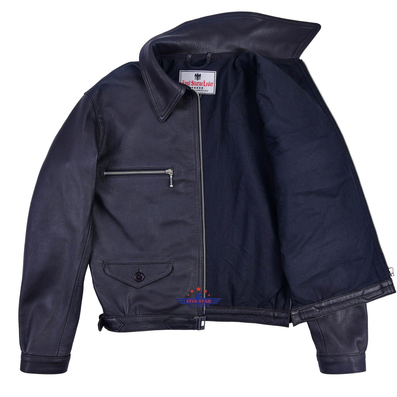Fivestar Leather Fighter Bomber Air Force Luftwaffe WWII Real Leather Outerwear image 4