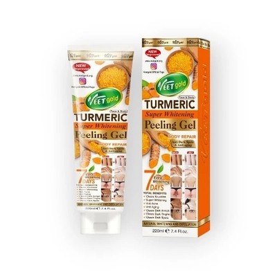 VeetGold Turmeric Super Whitening Peeling Gel Body Repair Anti Dark Spots 220ml