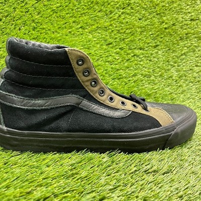 Vans OG SK8-Hi LX Mens Size 10.5 Black Green Athletic Skateboard Shoes Sneakers