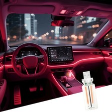 Retro Car Lamp, Touch Adjustment USB LED Car Lights,Plug in USB Automotive N...