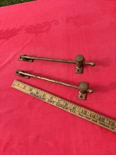 Vintage Antique 10” Transom Window Rod Hardware Adjustable