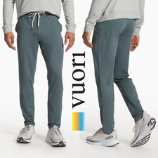 Men's Vuori Ponto Performance Pants Lake Heather V418 • XL – New with Tags