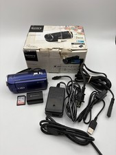 Sony Handycam HDR-CX220 Handheld Full HD Video Camera Camcorder Blue Bundle