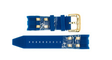 Authentic Invicta Pro Diver 22431 Blue Silicon / Gold Inserts 26mm Watch Band