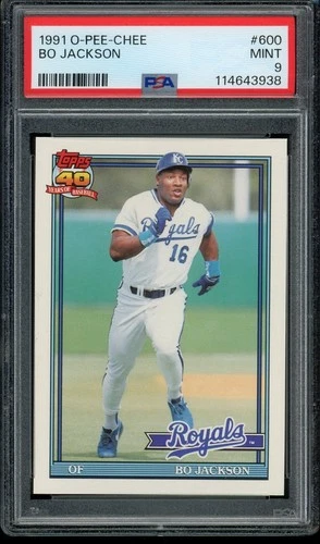 1991 OPC O-Pee-Chee #300 Bo Jackson PSA 9 TOUGH Nice!