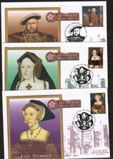 Great Britain 1997 Henry VIII & His Six Wives Set of 7 First Day Covers