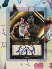 2025-26 Topps -Corey Kispert Topps Notch Signatures #TNS-CK Wizards Mint SP Auto