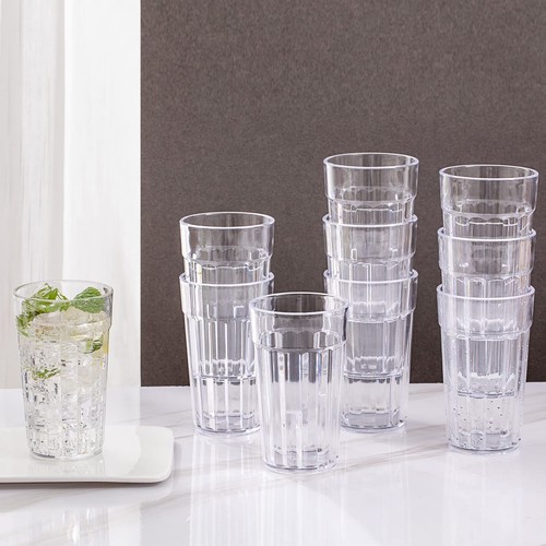 10 oz Small Drinking GlassesBPA Free CupsUnbreakable Plastic TumblersSet o - Picture 5 of 6