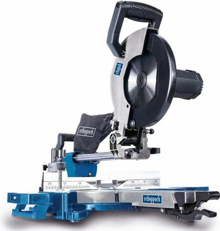 Scie à onglet radiale Ø255 mm SCHEPPACH HM110MP pour découpe bois alu plastique