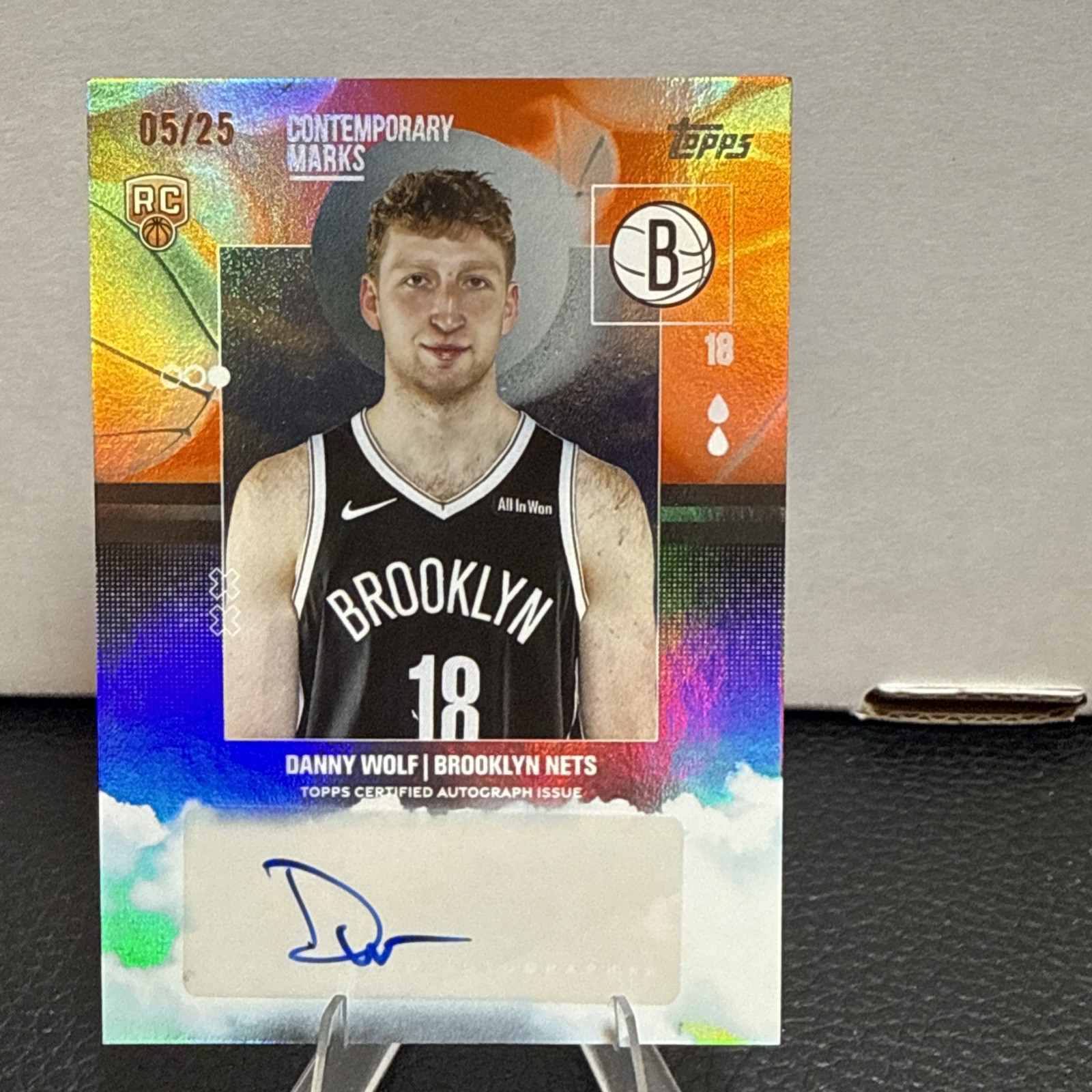 🔥2025 Topps Rookie Danny Wolf Orange /25 Contemporary Marks Nets🔥