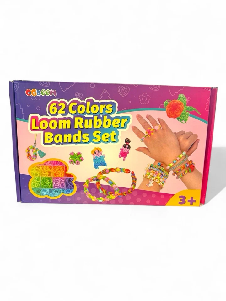 CGBOOM 5000+ Loom Bänder Set, 62 Farben für Armbänder mit Mehr Zubehör