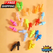 Ear Plugs 10pcs Soft Reusable Ear Plug for Noise Cancelling Sleep Swim & Work