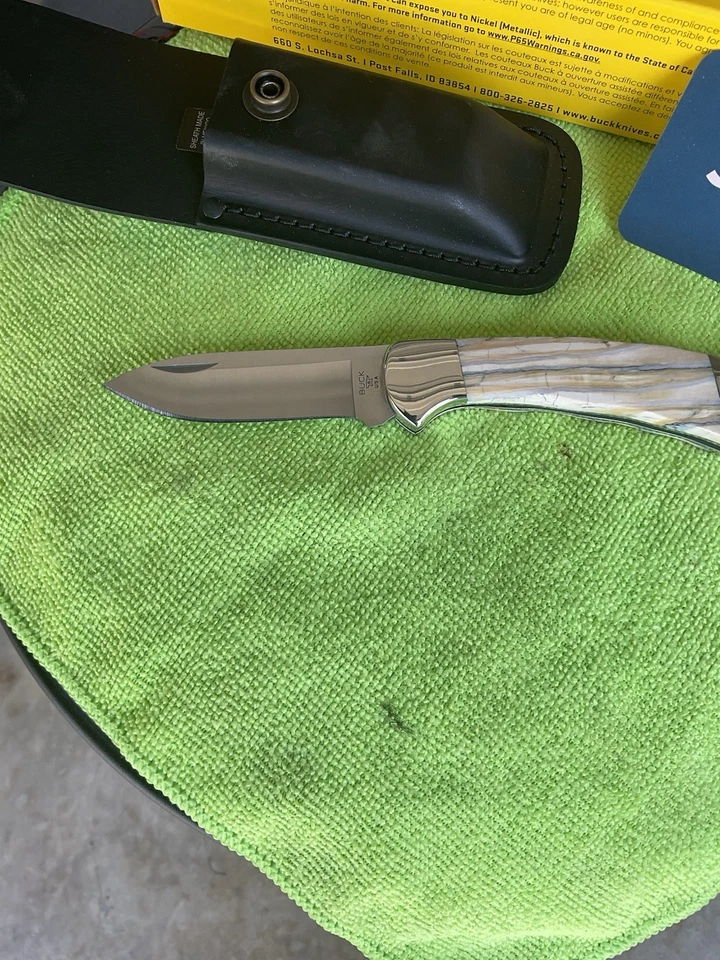 Buck 112 Custom Knife Mammoth Molar And File Work U Pick The Serial Number - Image 2 of 4