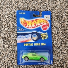 Mattel Hot Wheels Blue Card Green Flake Pontiac Fiero 2m4 Car 181 W Ultra Rims
