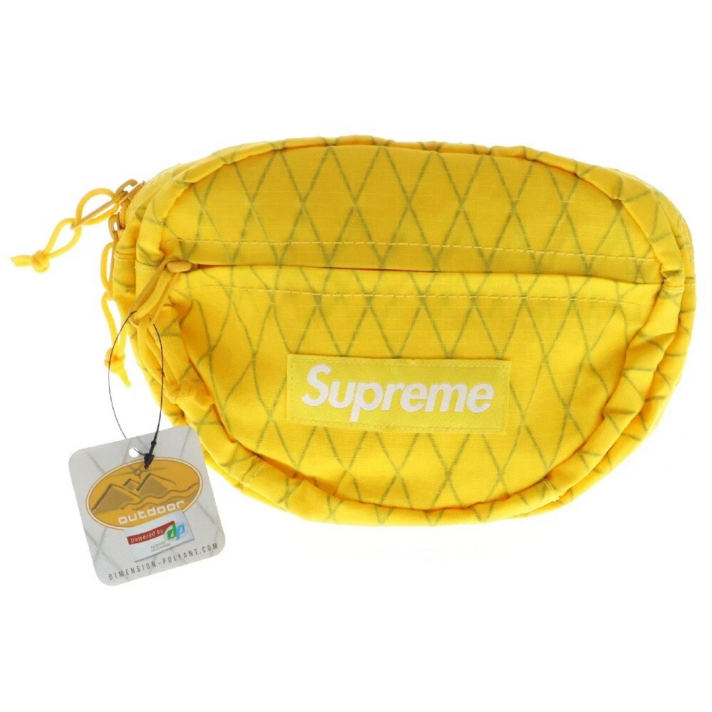 Supreme 18Aw Sac Taille Boîte Logo Épaule Corps Jaune / Occasion État Couleur S