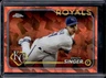 2024 Topps Chrome Sapphire Brady Singer Orange Refractor #/25 Royals