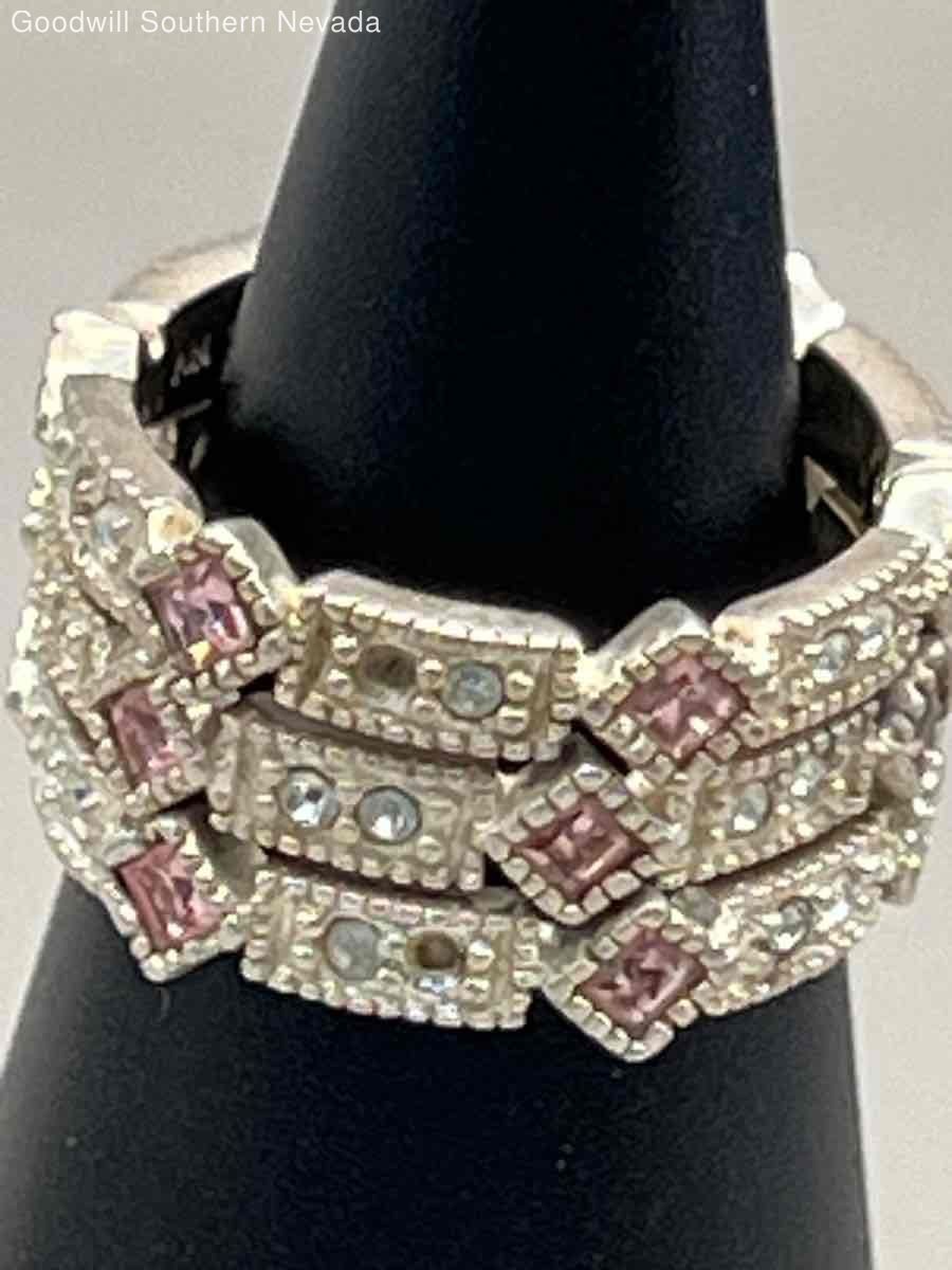 (Missing Stones) 3-Piece Stackable AVON Ring Set - image 5