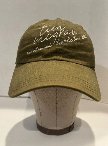 Tim Mcgraw Emotional Traffic Tour 2011 Green Hat, Adjustable Clean